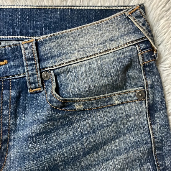 Men’s True Religion Jeans Finn Slim Tapered Frayed Ankle Zip size 32 - Picture 5 of 16